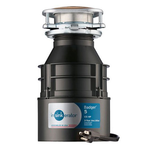 INSINK BADGER-5 1/2HP GARBAGE DISPOSAL WITH CORD 79883A-ISE
