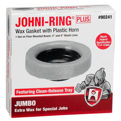 Gold Petroleum Wax Gasket with Plastic Horn - Johni-Ring